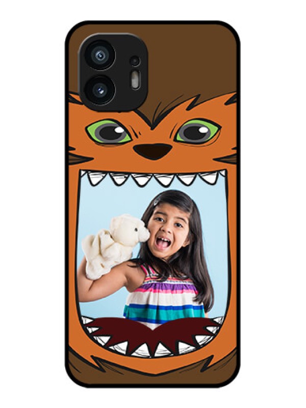 Custom Nothing Phone 2 Custom Metal Phone Case - Owl Monster Back Case Design