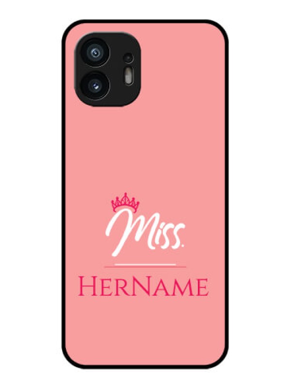 Custom Nothing Phone 2 Custom Metal Phone Case - Mrs With Name Design