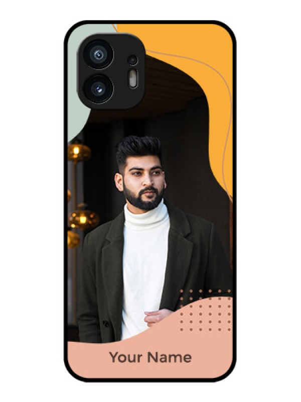 Custom Nothing Phone 2 Custom Metal Phone Case - Tri - Coloured Overlay Design