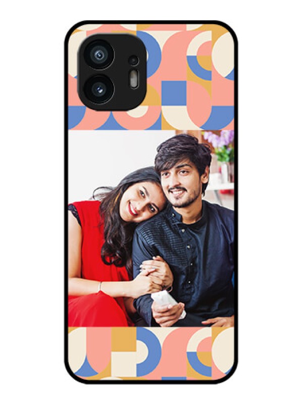 Custom Nothing Phone 2 Custom Metal Phone Case - Semi - Circle Maze Pattern Design