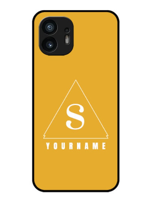 Custom Nothing Phone 2 Custom Metal Phone Case - Simple Triangle Design