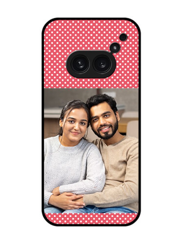 Custom Nothing Phone 2A Plus Custom Metal Phone CaseWhite Dotted Design