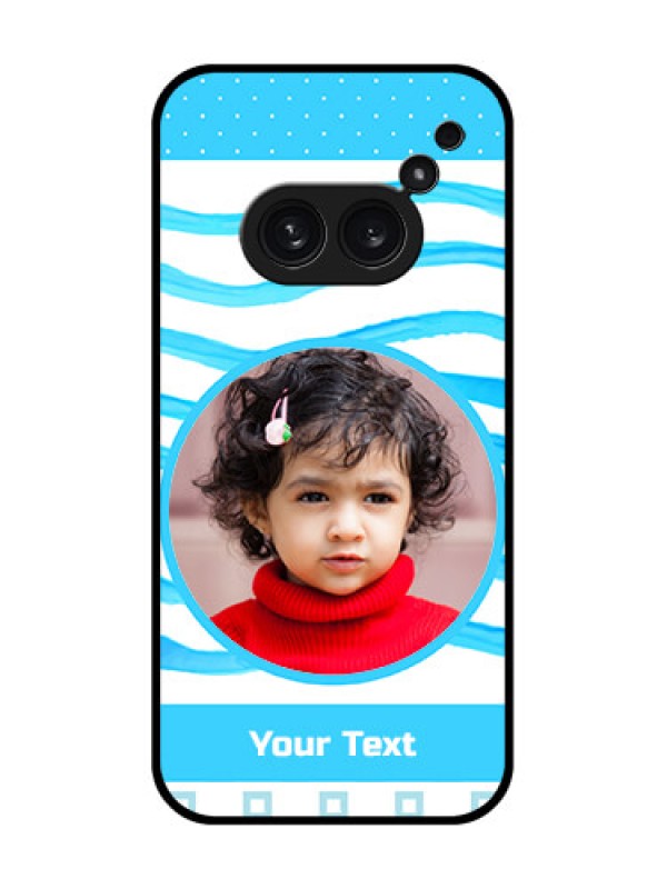 Custom Nothing Phone 2A Plus Custom Metal Phone CaseSimple Blue Case Design