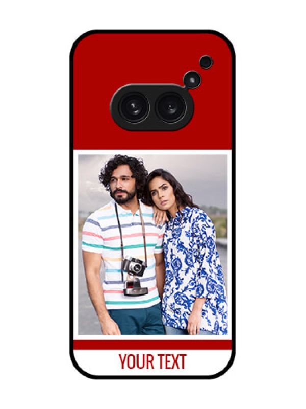 Custom Nothing Phone 2A Plus Custom Metal Phone CaseRed Color Design