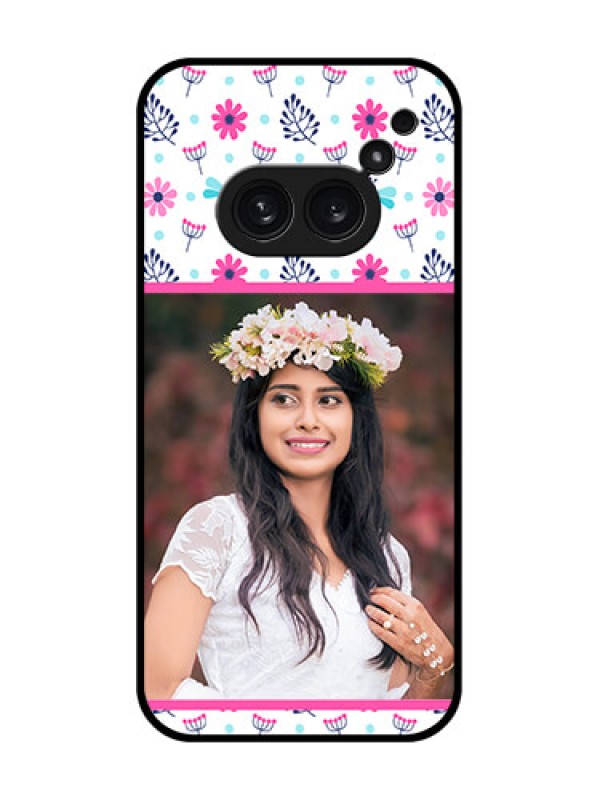 Custom Nothing Phone 2A Plus Custom Metal Phone CaseColorful Flower Design