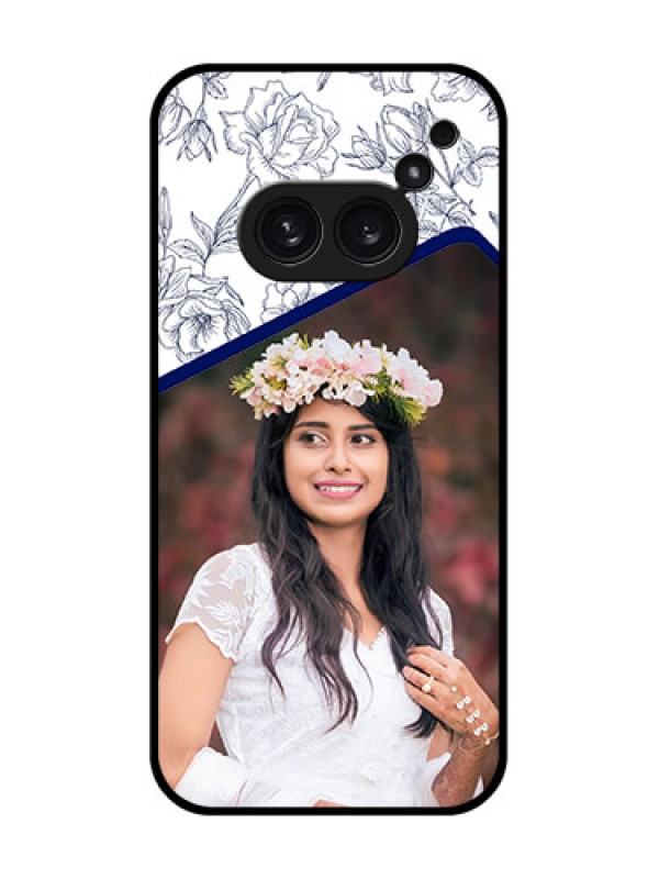 Custom Nothing Phone 2A Plus Custom Metal Phone CaseClassy Floral Design
