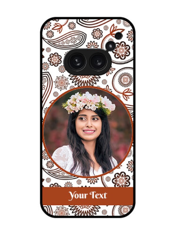 Custom Nothing Phone 2A Plus Custom Metal Phone CaseAbstract Flower Design