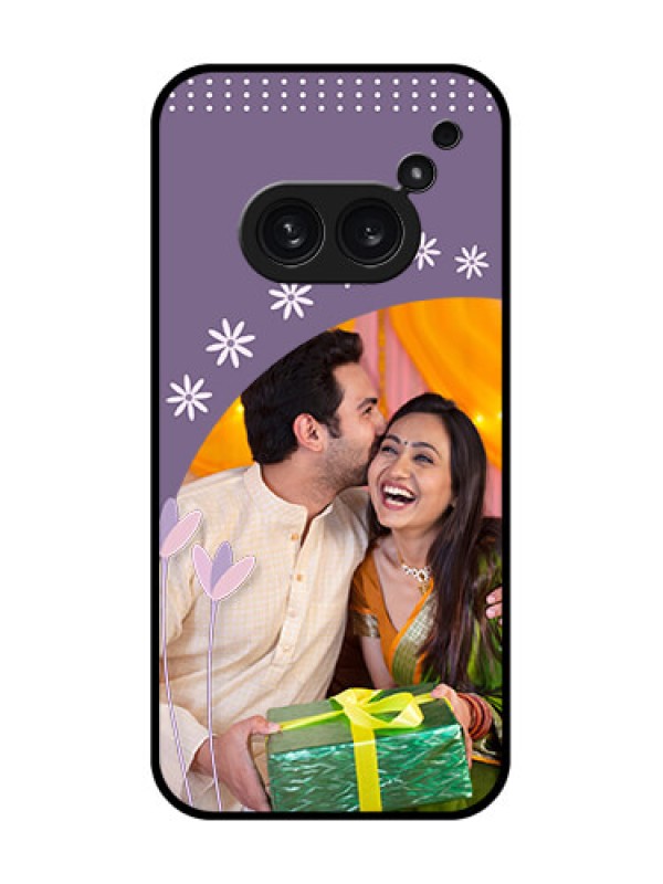 Custom Nothing Phone 2A Plus Custom Metal Phone CaseLavender Flowers Design