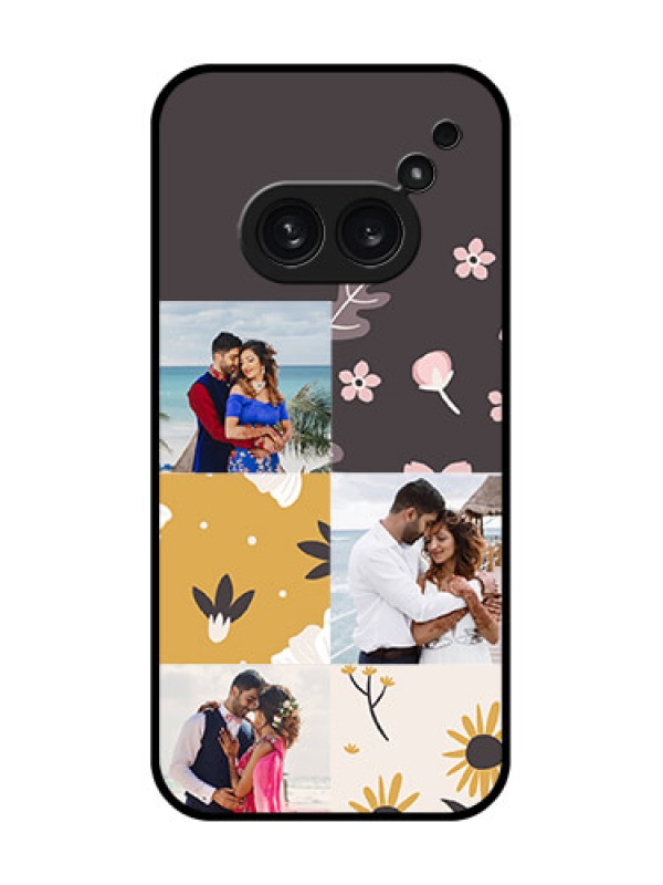 Custom Nothing Phone 2A Plus Custom Metal Phone Case3 Images With Floral Design