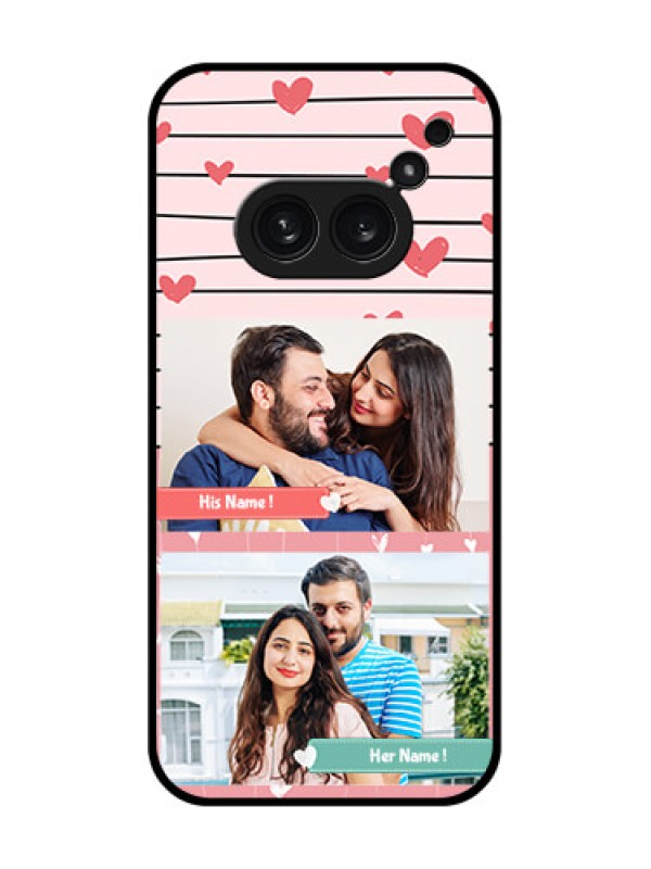 Custom Nothing Phone 2A Plus Custom Metal Phone CasePhoto With Heart Design