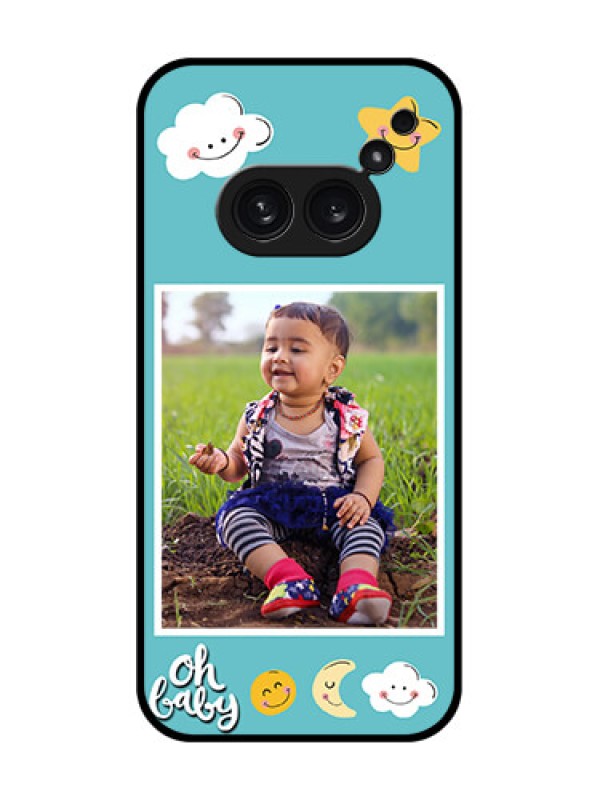 Custom Nothing Phone 2A Plus Custom Metal Phone CaseSmiley Kids Stars Design