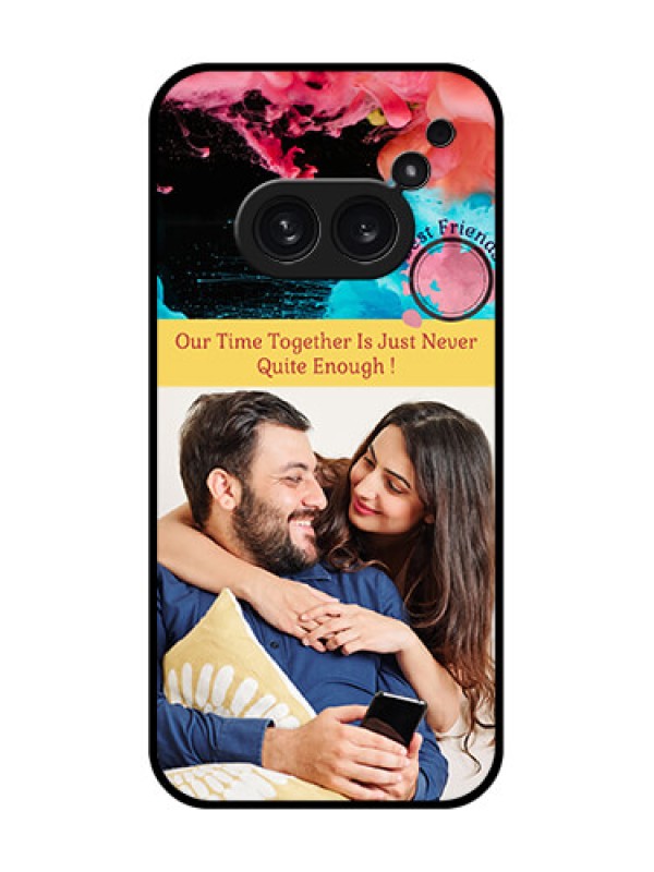 Custom Nothing Phone 2A Plus Custom Metal Phone CaseQuote With Acrylic Painting Design