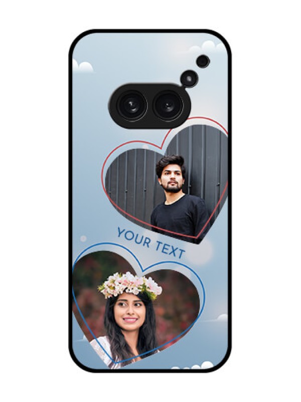 Custom Nothing Phone 2A Plus Custom Metal Phone CaseBlue Color Couple Design