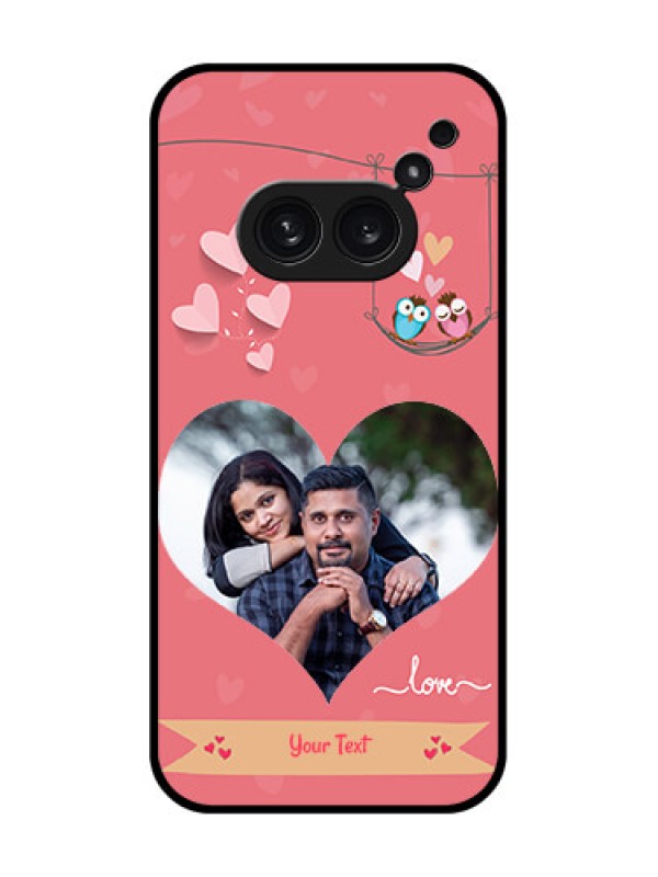 Custom Nothing Phone 2A Plus Custom Metal Phone CasePeach Color Love Design