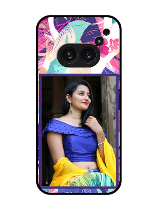 Custom Nothing Phone 2A Plus Custom Metal Phone CaseAbstract Floral Design