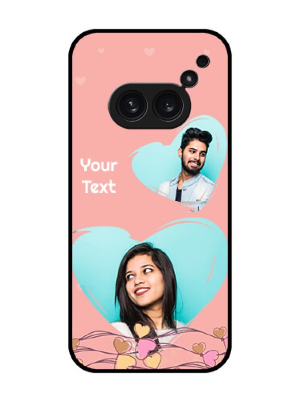 Custom Nothing Phone 2A Plus Custom Metal Phone CaseLove Doodle Design