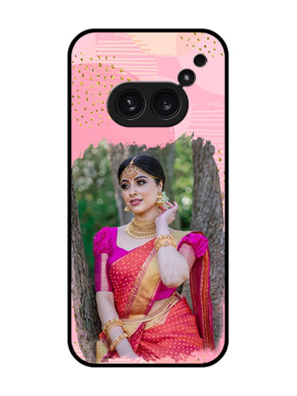 Custom Nothing Phone 2A Plus Custom Metal Phone CaseGold Glitter Splash Design