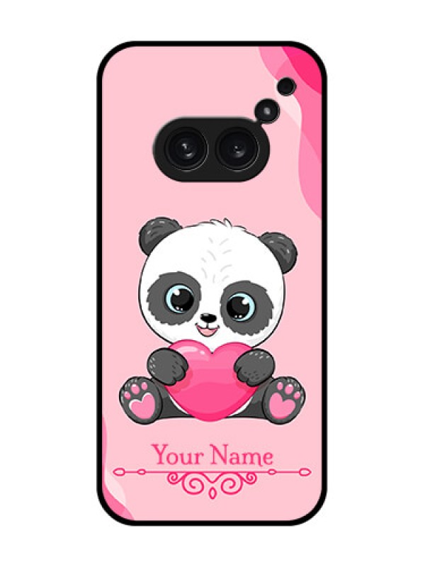 Custom Nothing Phone 2A Plus Custom Metal Phone CaseCute Panda Design
