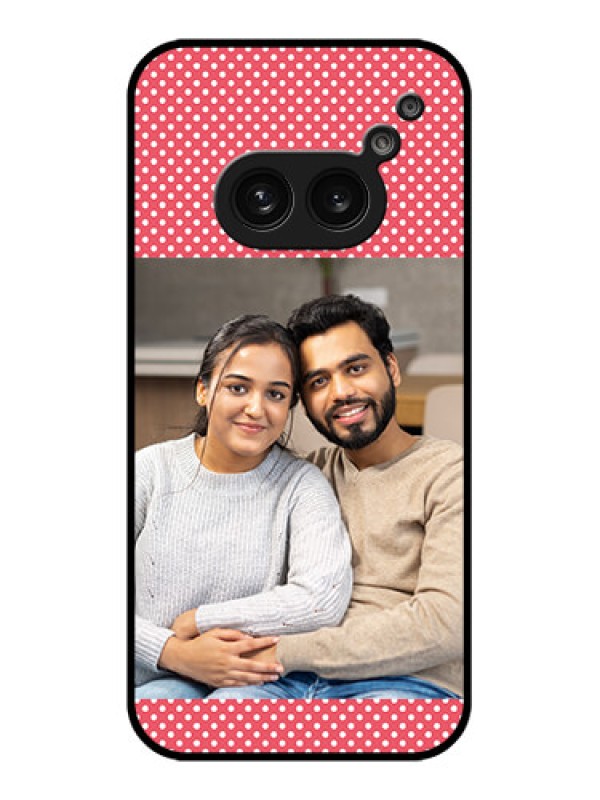 Custom Nothing Phone 2A Custom Metal Phone Case - White Dotted Design