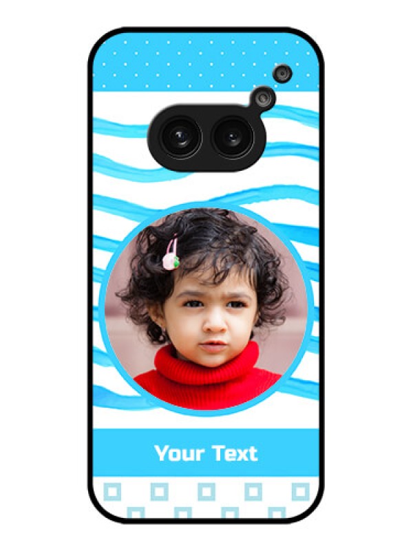 Custom Nothing Phone 2A Custom Metal Phone Case - Simple Blue Case Design