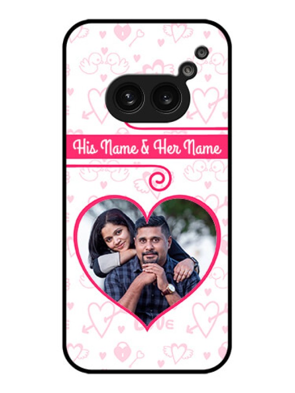 Custom Nothing Phone 2A Custom Metal Phone Case - Heart Shape Love Design