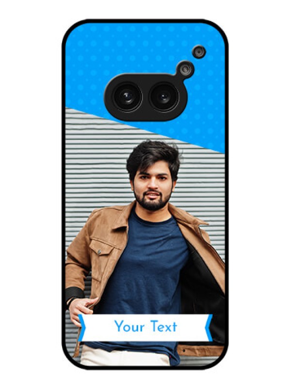 Custom Nothing Phone 2A Custom Metal Phone Case - Simple Blue Color Design