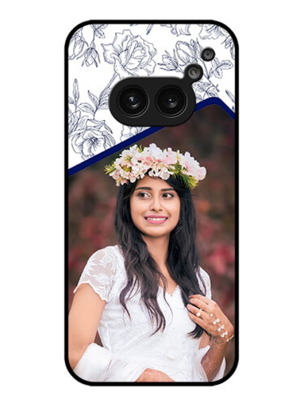 Custom Nothing Phone 2A Custom Metal Phone Case - Classy Floral Design