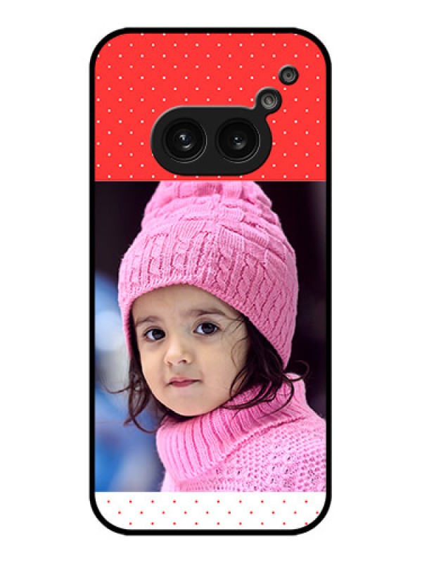 Custom Nothing Phone 2A Custom Metal Phone Case - Red Pattern Design