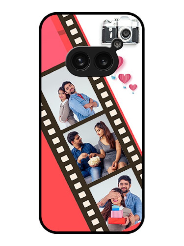 Custom Nothing Phone 2A Custom Metal Phone Case - 3 Image Holder With Film Reel