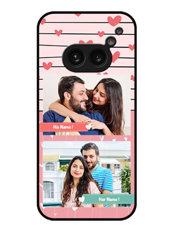 Custom Nothing Phone 2A Custom Metal Phone Case - Photo With Heart Design