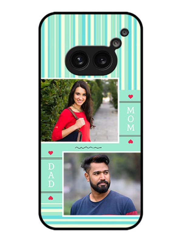Custom Nothing Phone 2A Custom Metal Phone Case - Mom and Dad Pic Design