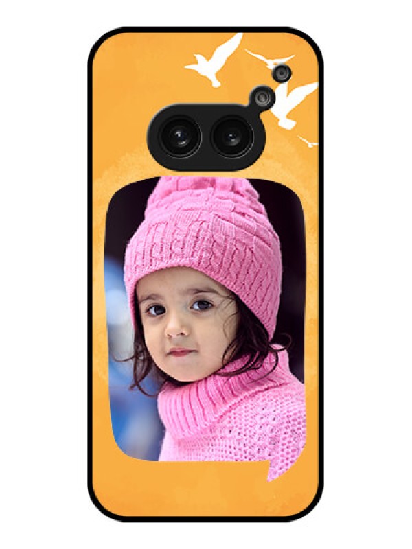 Custom Nothing Phone 2A Custom Metal Phone Case - Water Color Design With Bird Icons