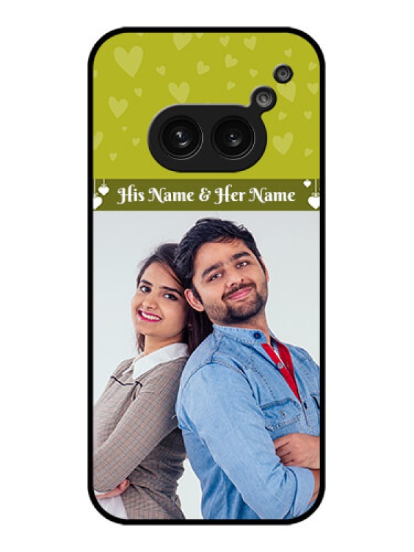 Custom Nothing Phone 2A Custom Metal Phone Case - You and Me Heart Design