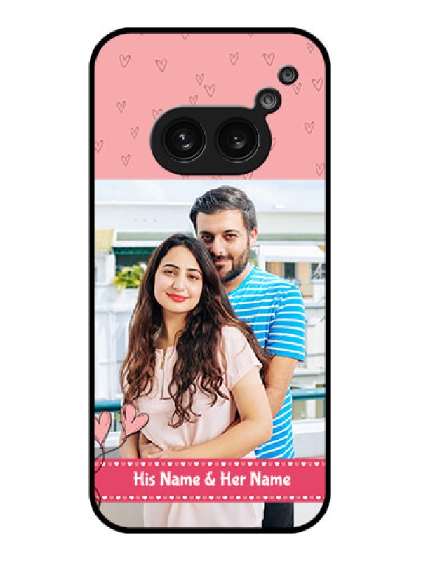 Custom Nothing Phone 2A Custom Metal Phone Case - Love Design Peach Color