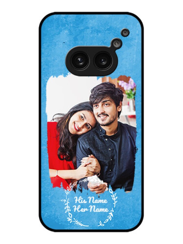 Custom Nothing Phone 2A Custom Metal Phone Case - Blue Color Vintage Design