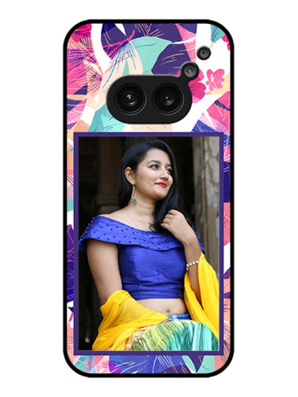 Custom Nothing Phone 2A Custom Metal Phone Case - Abstract Floral Design