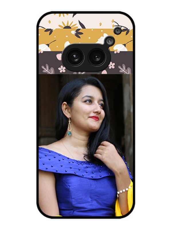 Custom Nothing Phone 2A Custom Metal Phone Case - Stylish Floral Design