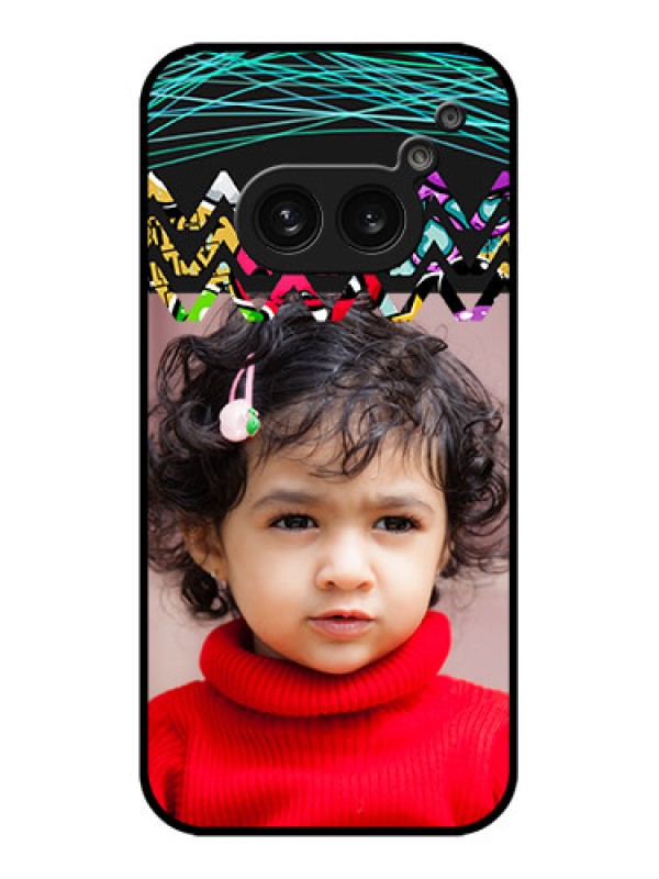 Custom Nothing Phone 2A Custom Metal Phone Case - Neon Abstract Design