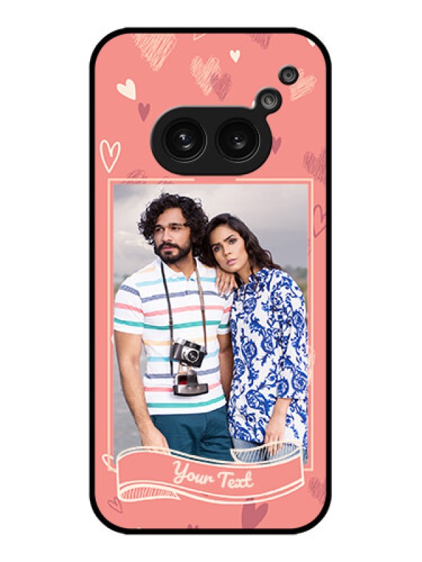 Custom Nothing Phone 2A Custom Metal Phone Case - Love Doodle Art Design