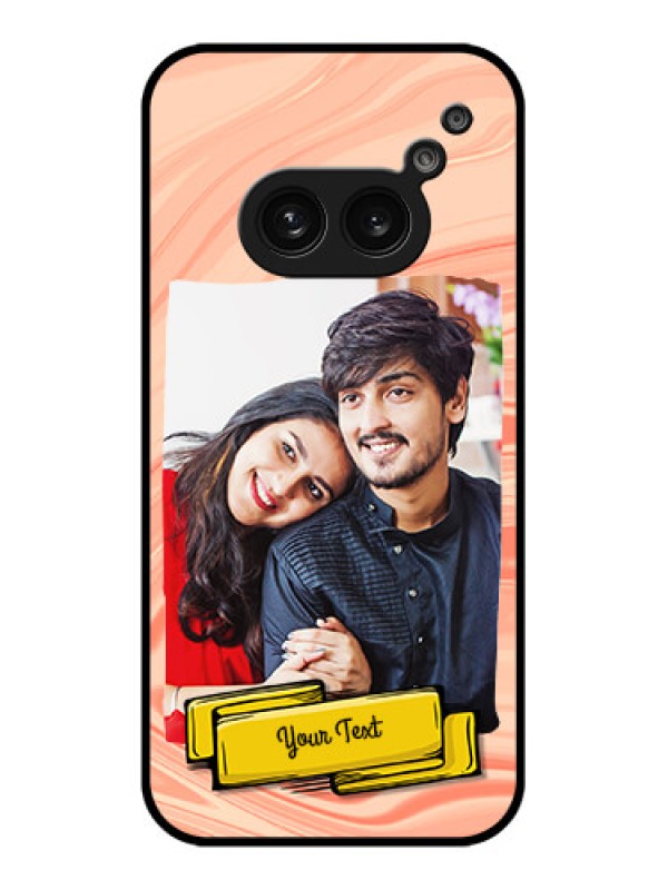 Custom Nothing Phone 2A Custom Metal Phone Case - Marble Texture Design