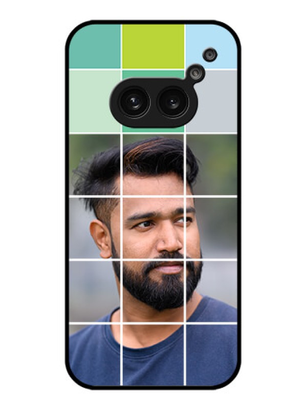 Custom Nothing Phone 2A Custom Metal Phone Case - With White Box Pattern