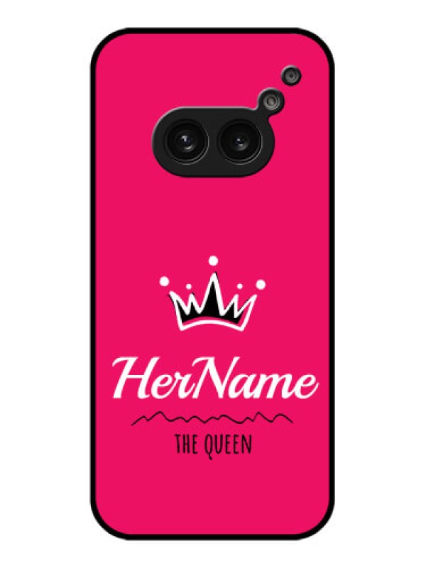 Custom Nothing Phone 2A Custom Metal Phone Case - Queen With Name Design