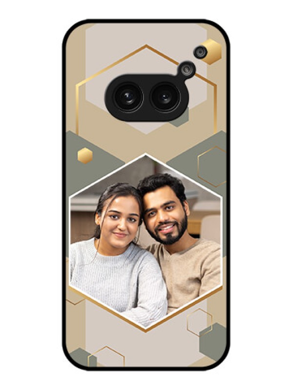 Custom Nothing Phone 2A Custom Metal Phone Case - Stylish Hexagon Pattern Design