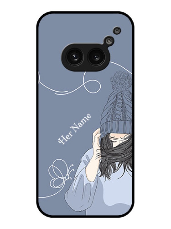Custom Nothing Phone 2A Custom Metal Phone Case - Girl In Winter Outfit Design