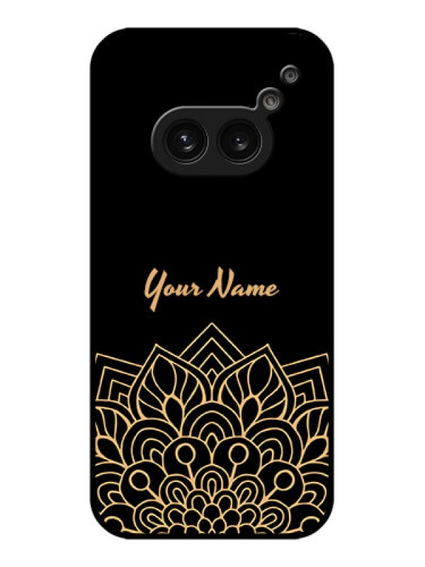 Custom Nothing Phone 2A Custom Metal Phone Case - Golden Mandala Design