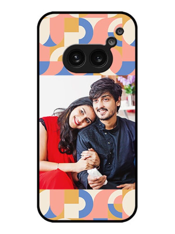 Custom Nothing Phone 2A Custom Metal Phone Case - Semi - Circle Maze Pattern Design