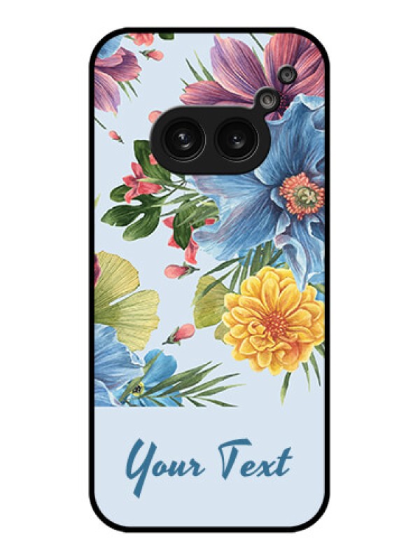 Custom Nothing Phone 2A Custom Metal Phone Case - Stunning Watercolored Flowers Painting Design