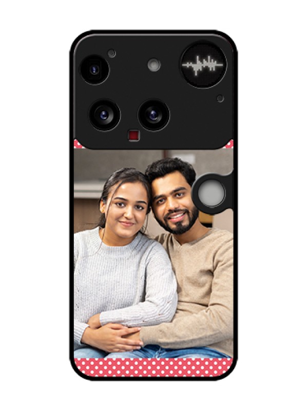 Custom Nothing Phone 3 5G Custom Metal Phone Case - White Dotted Design