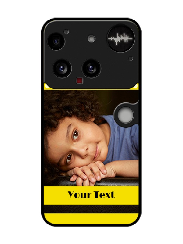 Custom Nothing Phone 3 5G Custom Metal Phone Case - Bright Yellow Case Design