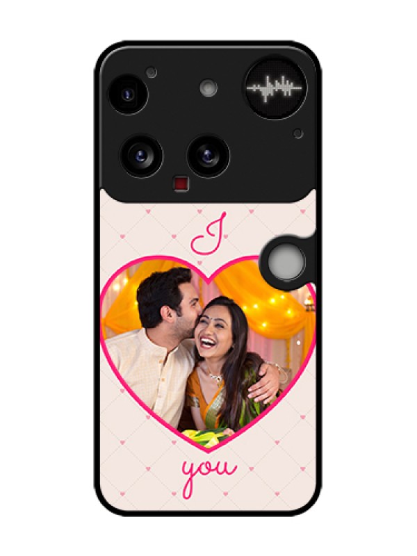 Custom Nothing Phone 3 5G Custom Metal Phone Case - Heart Shape Design